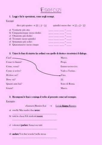 Esercizi