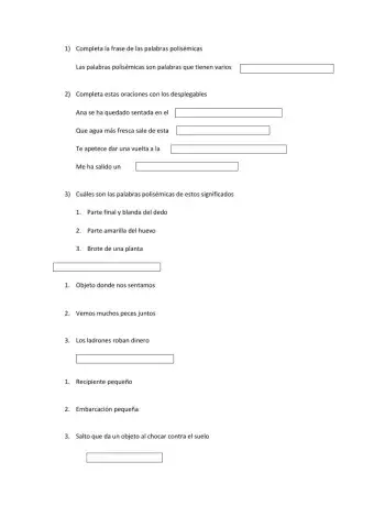 Palabras polisemicas