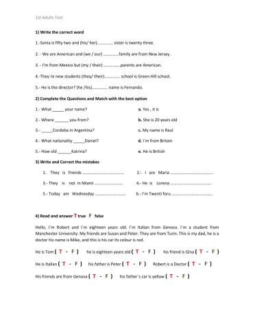 English Grammar Test