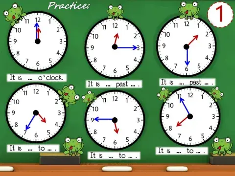 Telling the time, Present Simple everyday routine