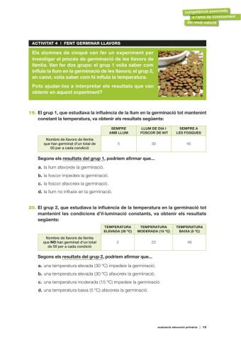 Fent germinar llavors