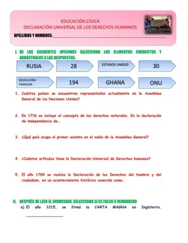 Declaración universal de los derechos humanos