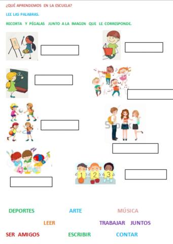 En  la escuela aprendemos...