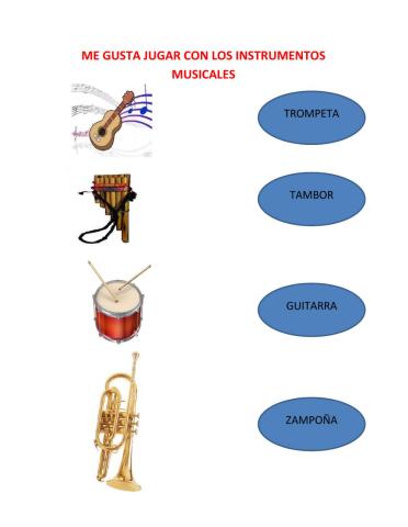 Jugando con instrumentos musicales