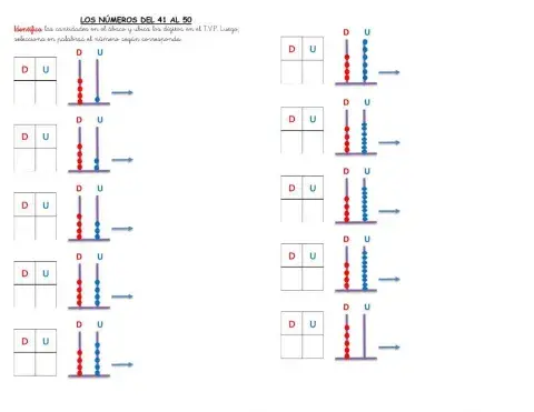 Numeración hasta el 50