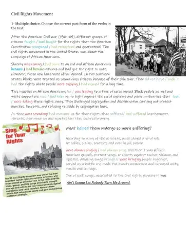 Civil Rights Movement songs