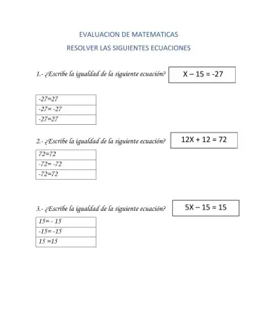 Ecuaciones de primer grado