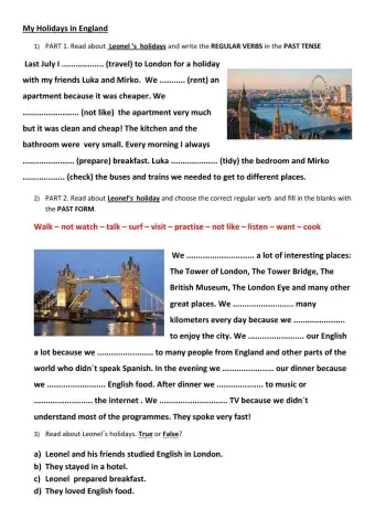 Past Simple - Regular Verbs