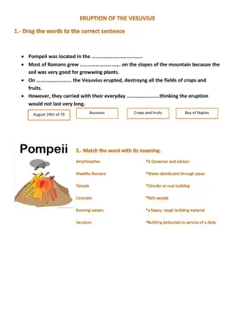 Eruption of vesuvius