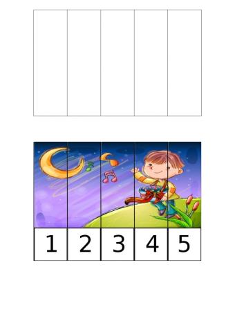 Puzzle verano. 1 al 5.