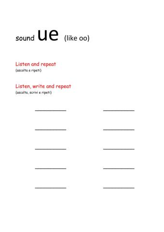 Sound UE (like oo)