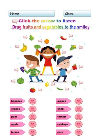 Fruits and Vegetables