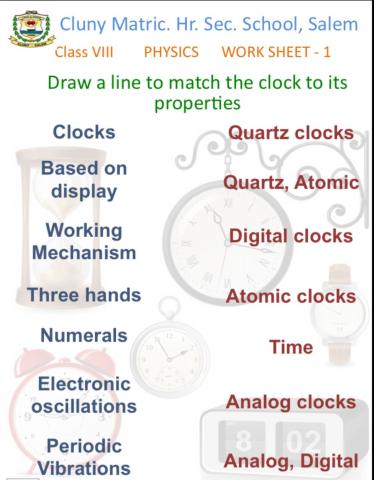 Class 8 Physics 1 Clocks