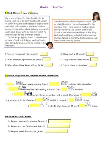 Present Simple: I - We - You - They