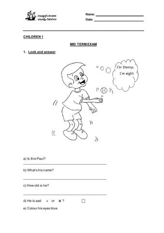 CHILDREN 1 - MID YEAR PRACTICE 3