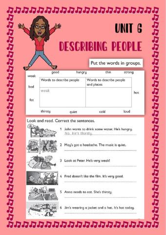 Describing people