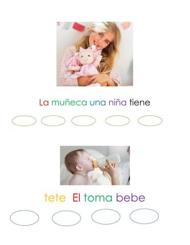 Organiza la oracion correctamente