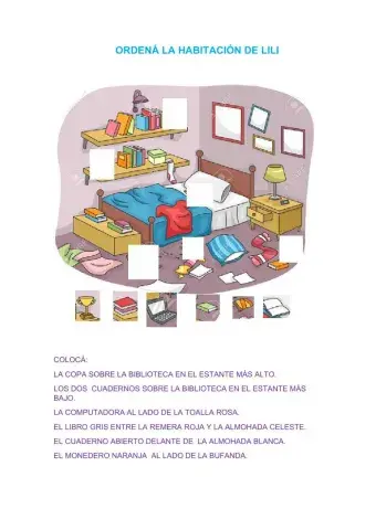 Ordená la habitación de lili