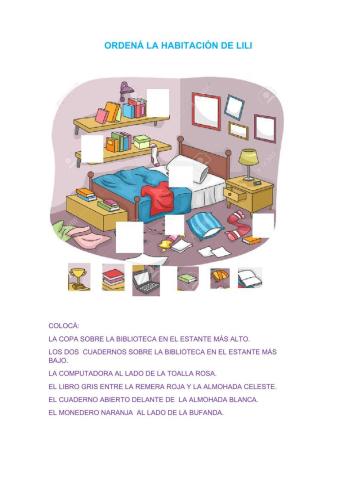 Ordená la habitación de lili