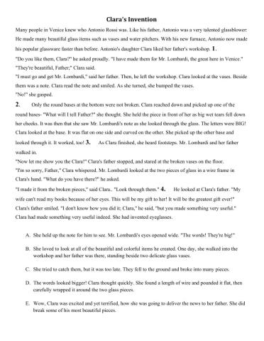 Oxford Discover 3 - unit 14 - gapped text