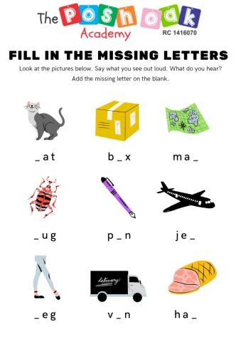 Fill in missing letters