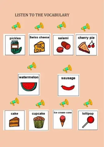 Caterpillar vocabulary