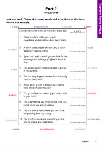 Reading and writing 1-7