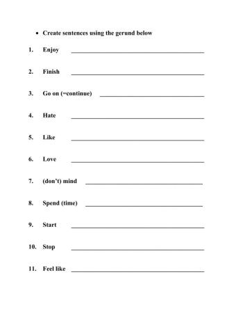 GEP5 Unit7B Writing Infinitve and Gerund page 54