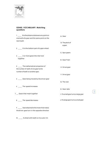 Gears. Mechanisms(I)