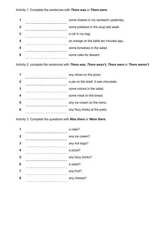 There was - There were