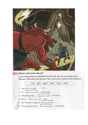 Text: Theseus and thr Minotaur (p.1)