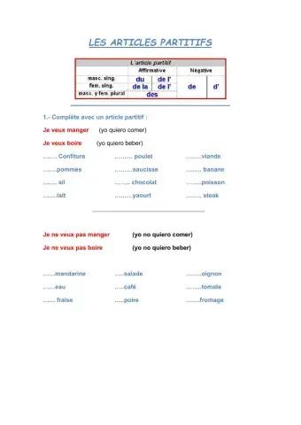 Artículos partitivos