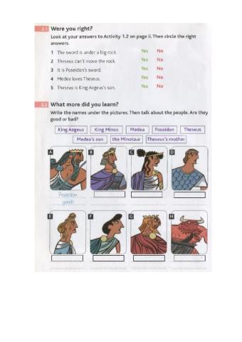 Text: Theseus and thr Minotaur (p.6)