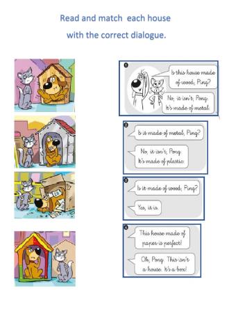 Read and match the materials