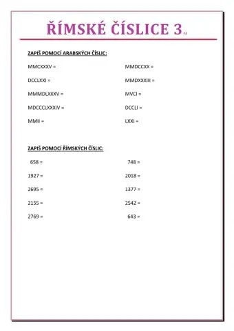 Římské číslice 3
