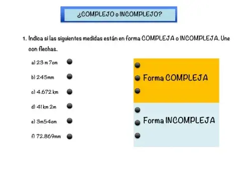 ¿COMPLEJO o INCOMPLEJO?