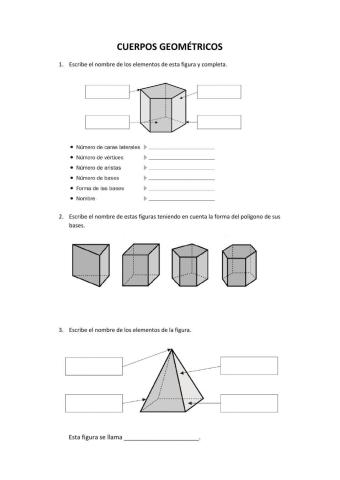 Cuerpos geométricos