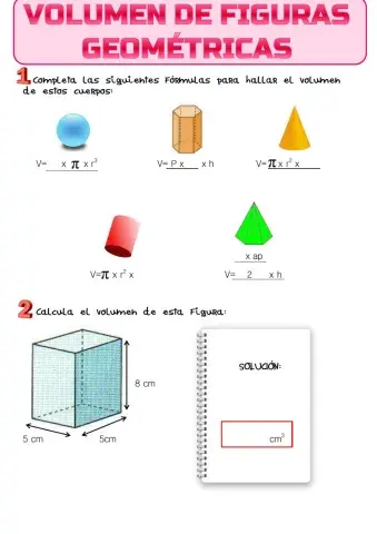 Volumen de cuerpos geométricos