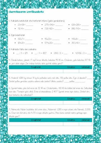 Kalkulua eta buruketak