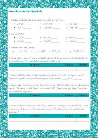 Kalkulua eta buruketak