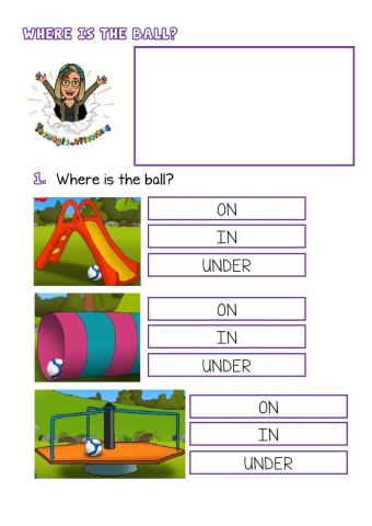 Toys and prepositions