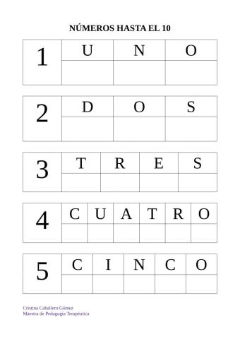 Ficha lectura global números