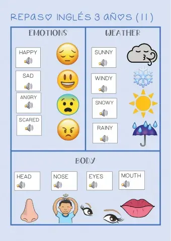 Repaso inglés infantil