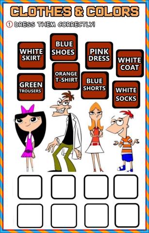 Clothes and colours