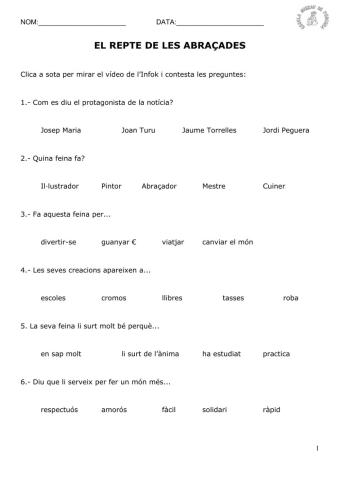 El repte de les abraçades