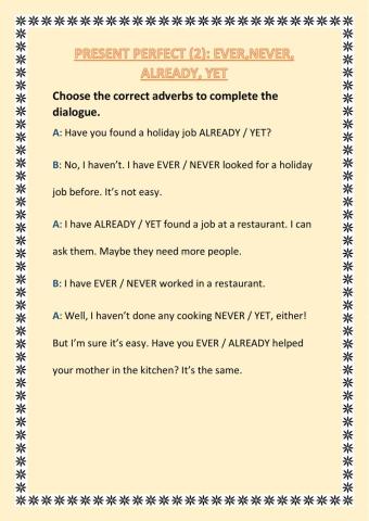 Present Perfect Simple