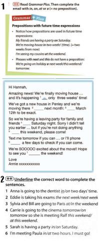 Rl pre intermediate time expressions future