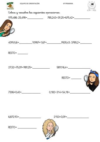 Emoaurelio. Operaciones despedida. 6º E.P