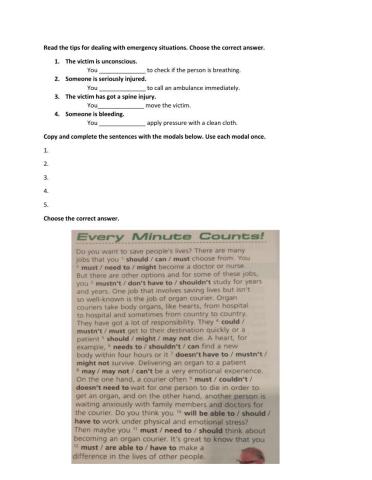 What to do in an Emergency