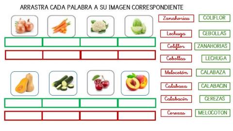 18 - arrastrar nombres de frutas